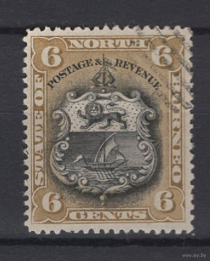 1894 Северное Борнео Герб колонии SG#73  Used