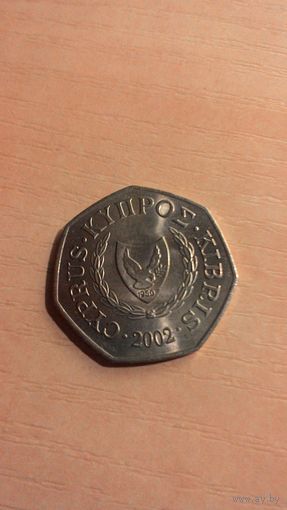Кипр, 50 центов 2002.