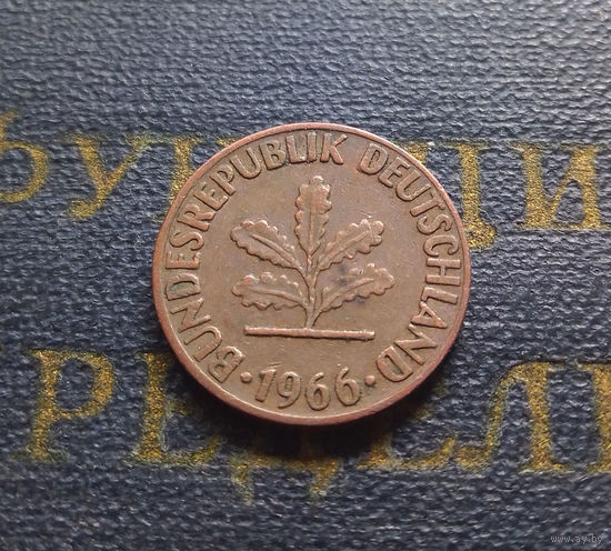 1 пфенниг 1966 (D) Германия ФРГ #02