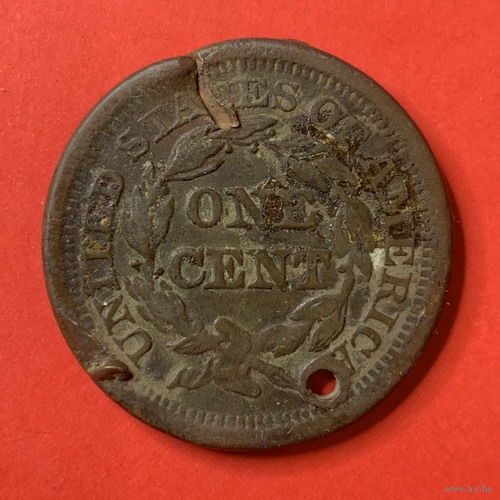 Редкость! США, 1 цент 1851г.