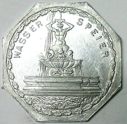 ГЕРМАНИЯ НЮРНБЕРГ 20 пфеннигов 1920 год "Фонтан "ТРИТОН" в НЮРНБЕРГЕ" -BU!