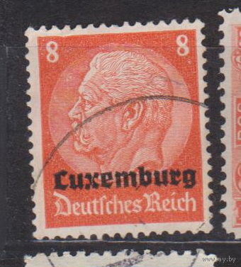 Немецкая оккупация - Люксембург Известные  Люди Личности Люксембург год лот 12  С НАДПЕЧАТКОЙ