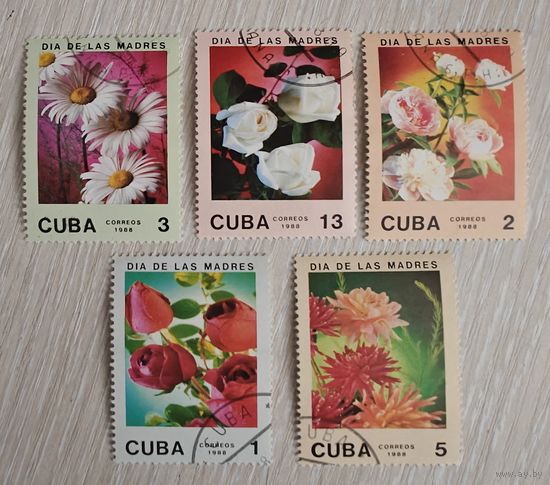 Куба. Флора. Цветы. 1988г.  Цена за все.