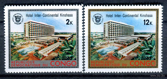 Конго (Киншаса) - 1971г. - Отель "Интер-континенталь" в Киншасе - полная серия, MNH [Mi 442-443] - 2 марки