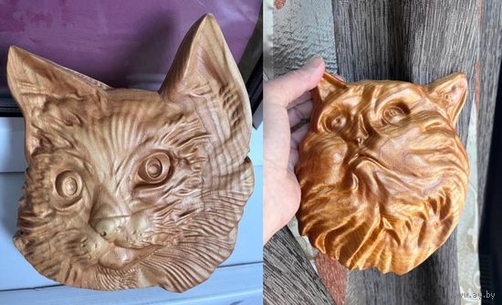 Кот, котик Голова кота из дерева Ясень  Цена за 1