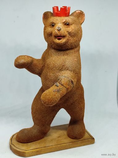 Игрушка медведь, ГДР, 16,5см.