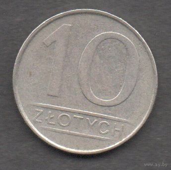 Польша. 10 злотых 1988