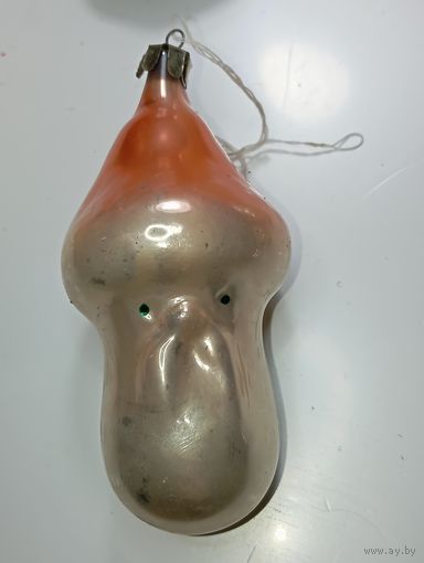 Ёлочная игрушка  - Дедок Боровичек . СССР  .