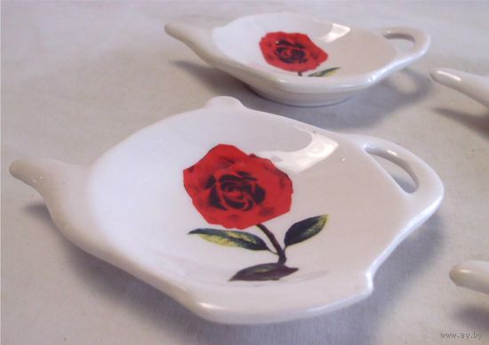 Подставка Блюдце Чайник Чай Фарфор 2 шт одним лотом