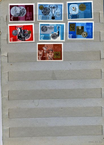 СССР, 1968, НАГРАДЫ ПОЧТ МАРКАМ** , серия 7м, Заг. 3609-15, чистая