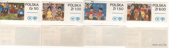 Польша 1979.01.13 (Mi)PL2603,2604,2605,2606 сер.Международный день ребенка 50gr,1.00zl,1.50zl,6,00zl (г) (a1-11 ТОРГ/ВАША ЦЕНА