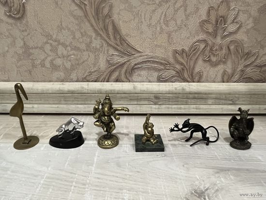 Мини статуэтки металл камень СССР