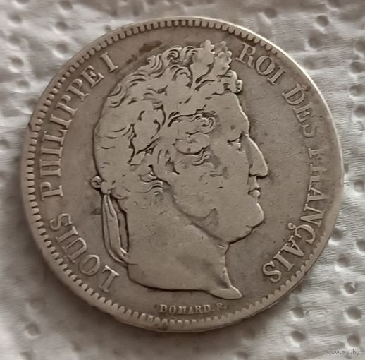 Франция 5 франков 1841