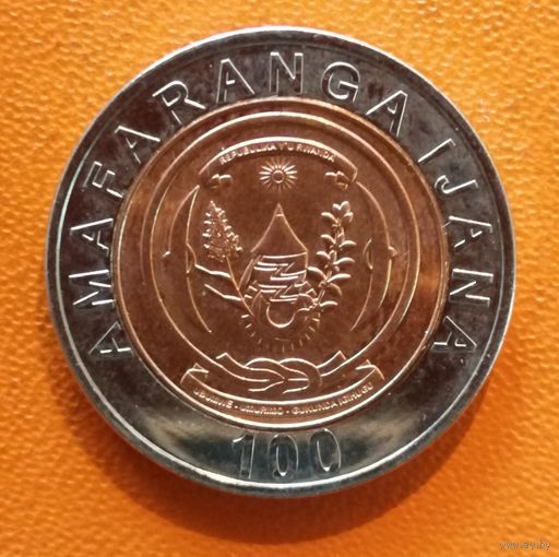 Руанда 100 франков 2007 г., KM# 32