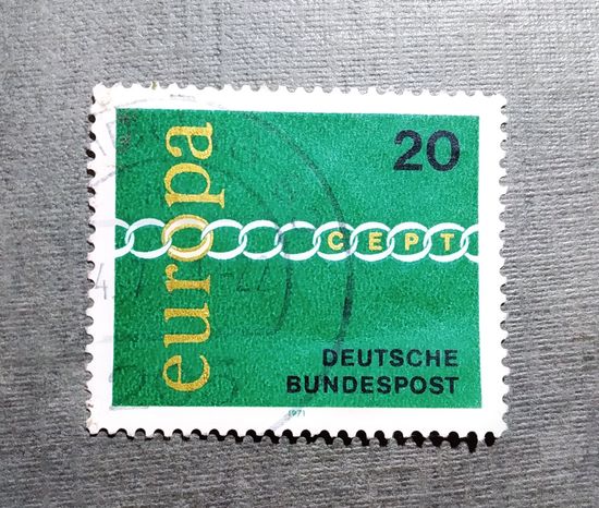 Марка Германия 1971 год Европа СЕРТ