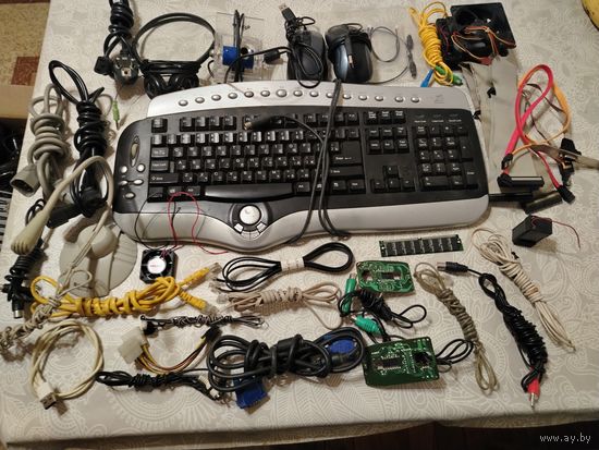 Лот компьютерной периферии + БОНУС. Старт с 1 рубля!!! Без МЦ.