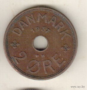 Дания 2 эре 1937
