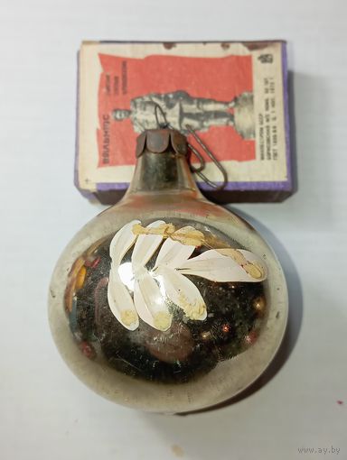 Игрушка на ёлку , Шарик , винтаж , стекло , СССР . С 60 копеек