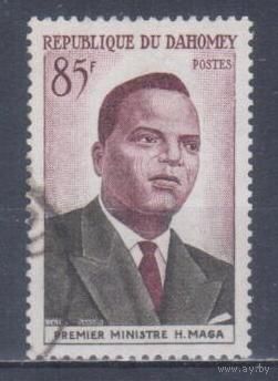 [1336] Дагомея 1960. Политика.Премьер-министр. Одиночныйвыпуск.Гашеная марка.