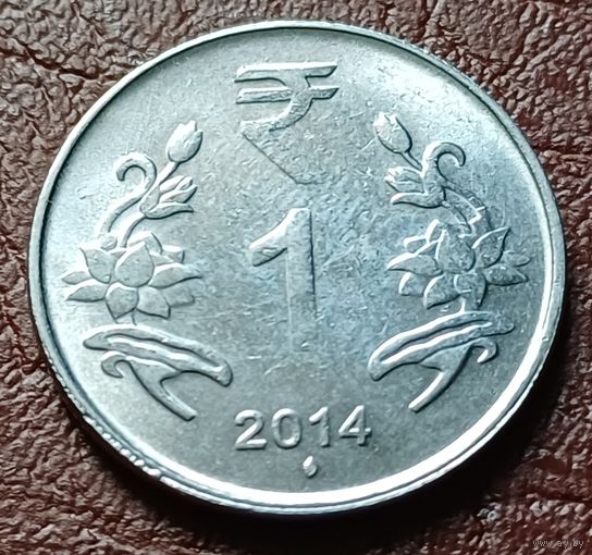 Индия 1 рупия, 2014    Мумбаи      ( 1-9-6 )