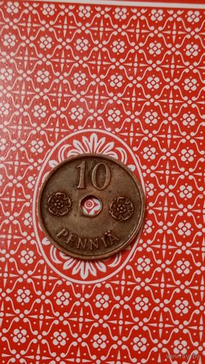 Финляндия 10 пенни 1942