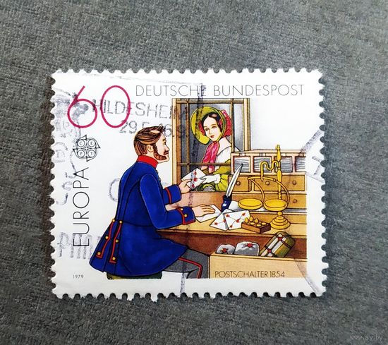 Марка Германия 1979 год История почты