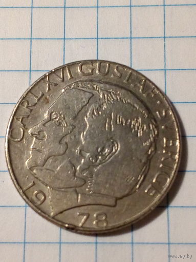 1 крона Швеция 1978 год