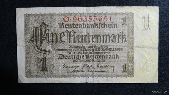 1 марка 1937г. Берлин