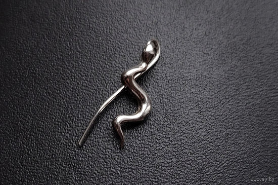 Серьга змейка 925 1шт