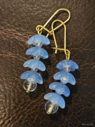 Серьги стекло