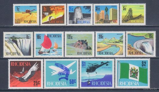 [623] Родезия 1970. Стандартный выпуск. СЕРИЯ MNH. Кат.70 е.