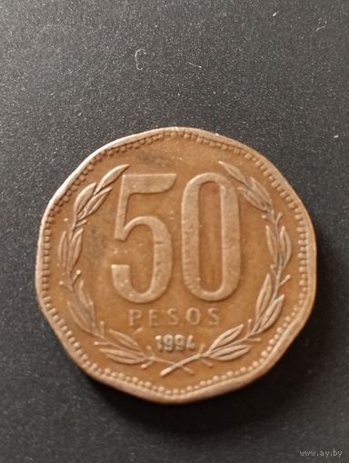 Чили. 50 песо 1994 год.