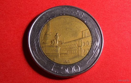 500 лир 1985. Италия.