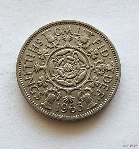 Великобритания 2 шиллинга , 1963