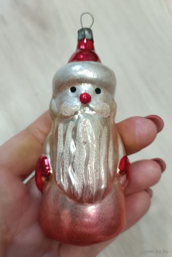 Елочные игрушки, стекло, дед мороз