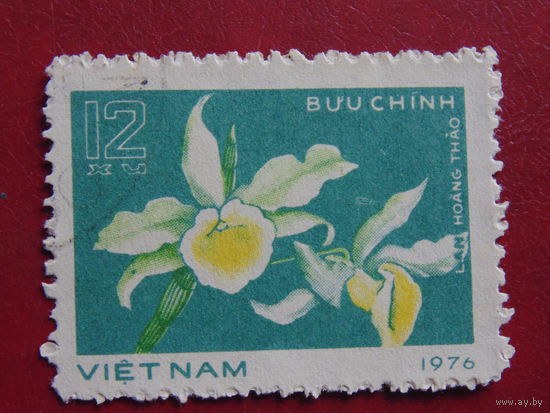 Корея 1976 г. Цветы.