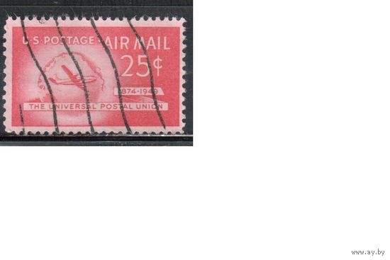 США-1949, (Мих.603), гаш. , Почтовый союз, Самолет,