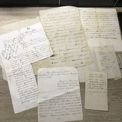 Документы 1888-13г.цена за все.