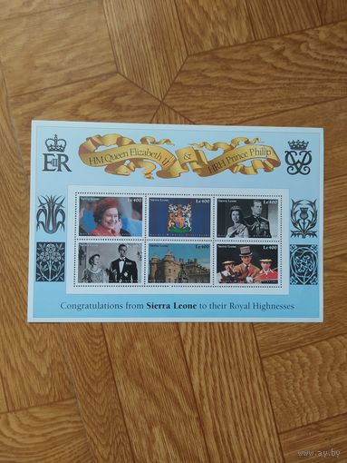 Сьерра Леоне малый лист 2006 г. Королева Елизавета.
