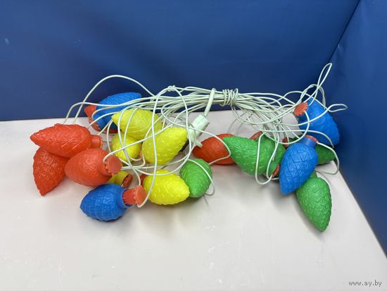 Винтажная советская электрическая гирлянда