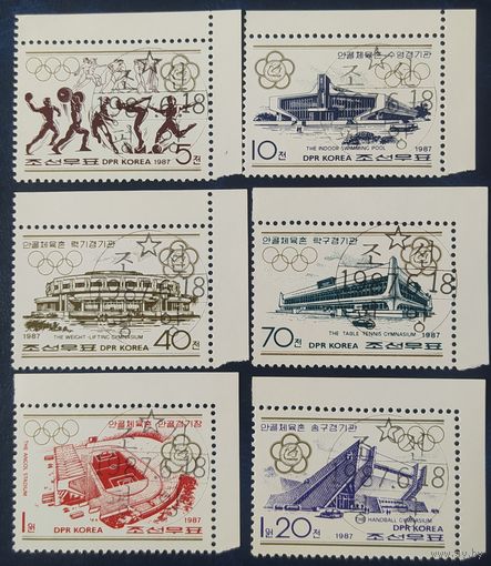 КНДР 1987 спортивные сооружения .