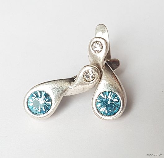 Серьги Jenavi,  длина 1,8 см, ширина 0,7 см