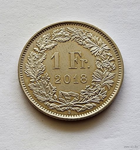 Швейцария 1 франк, 2018