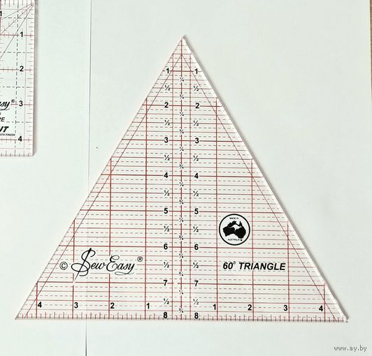 Линейка-треугольник SewEasy с углом 60 гр. для пэчворка