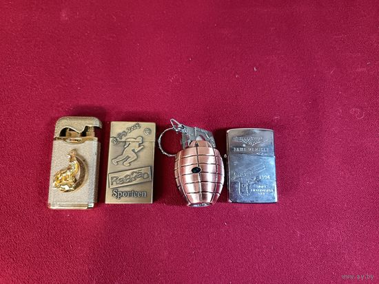 С рубля без мц. 4 зажигалки