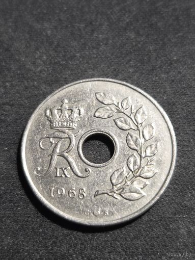 Дания 25 эре 1968