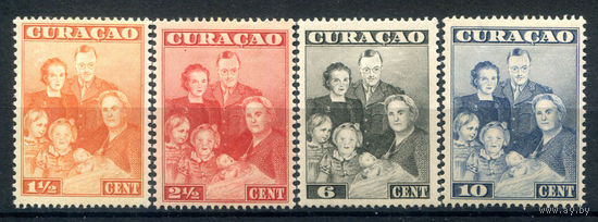 Нидерландские колонии - Кюрасао - 1943г. - королевская семья - 4 марки - полная серия, MH [Mi 204-207]. #3-WB-65-A-1