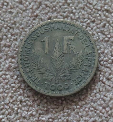 Того 1 франк, 1924