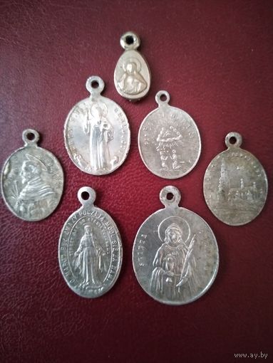 Медальоны католические. Буржуазная Польша. 7 шт.
