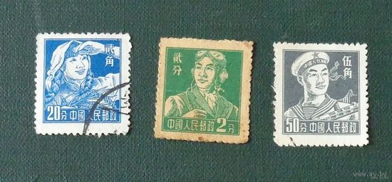 Марки Китай.  Граждане Китая. Дата выпуска:1955-11-03